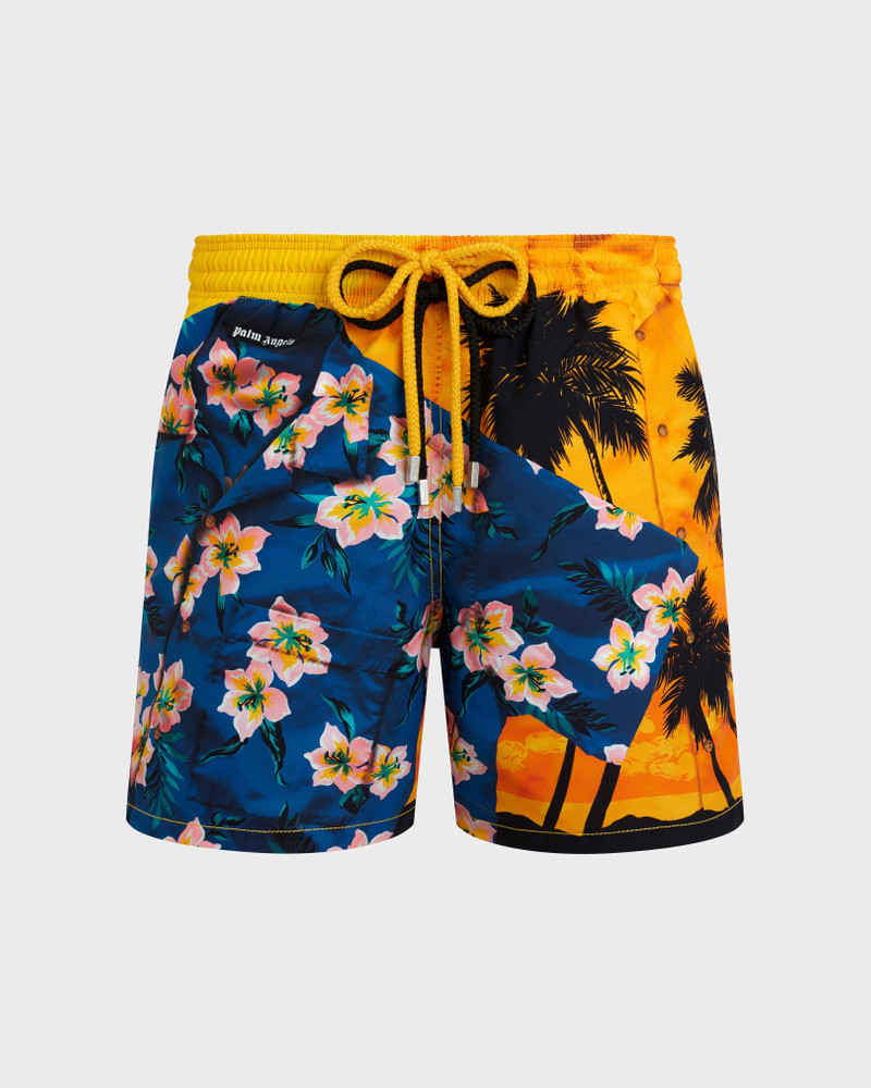 Men Swim Trunks Hawain Mix - VBQ x Palm Angels 1