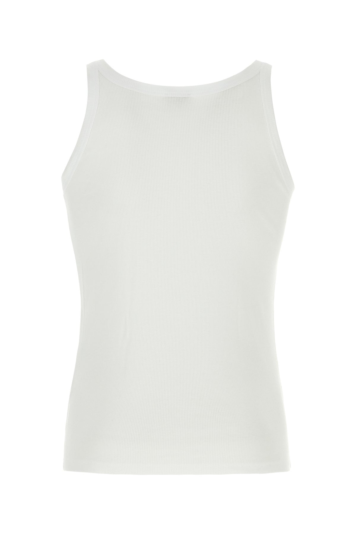 White cotton Marcello tank top - 2