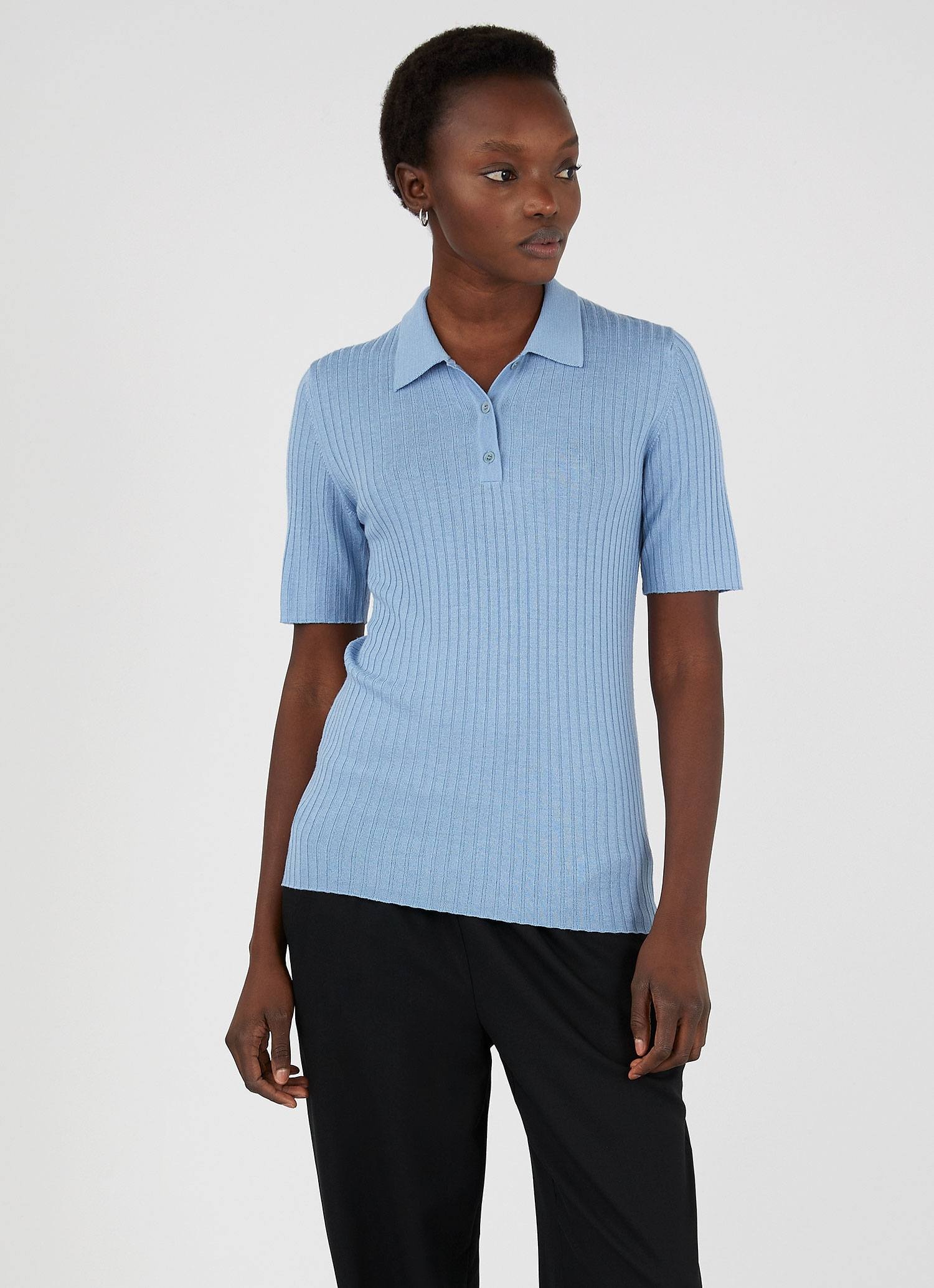Merino Silk Polo - 2