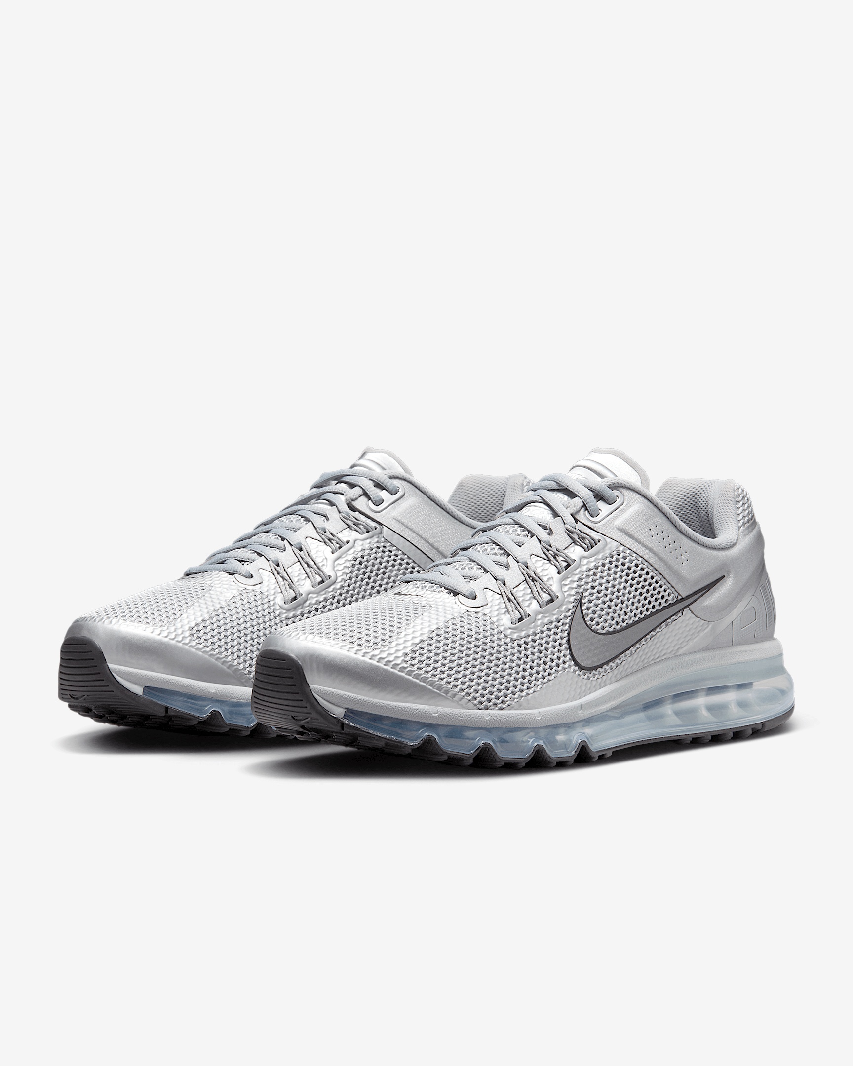 Nike Air Max 2013 Men\'s Shoes (HQ3025-001, Silver//black ) Size 10.5 Air Max 2013  main image 4