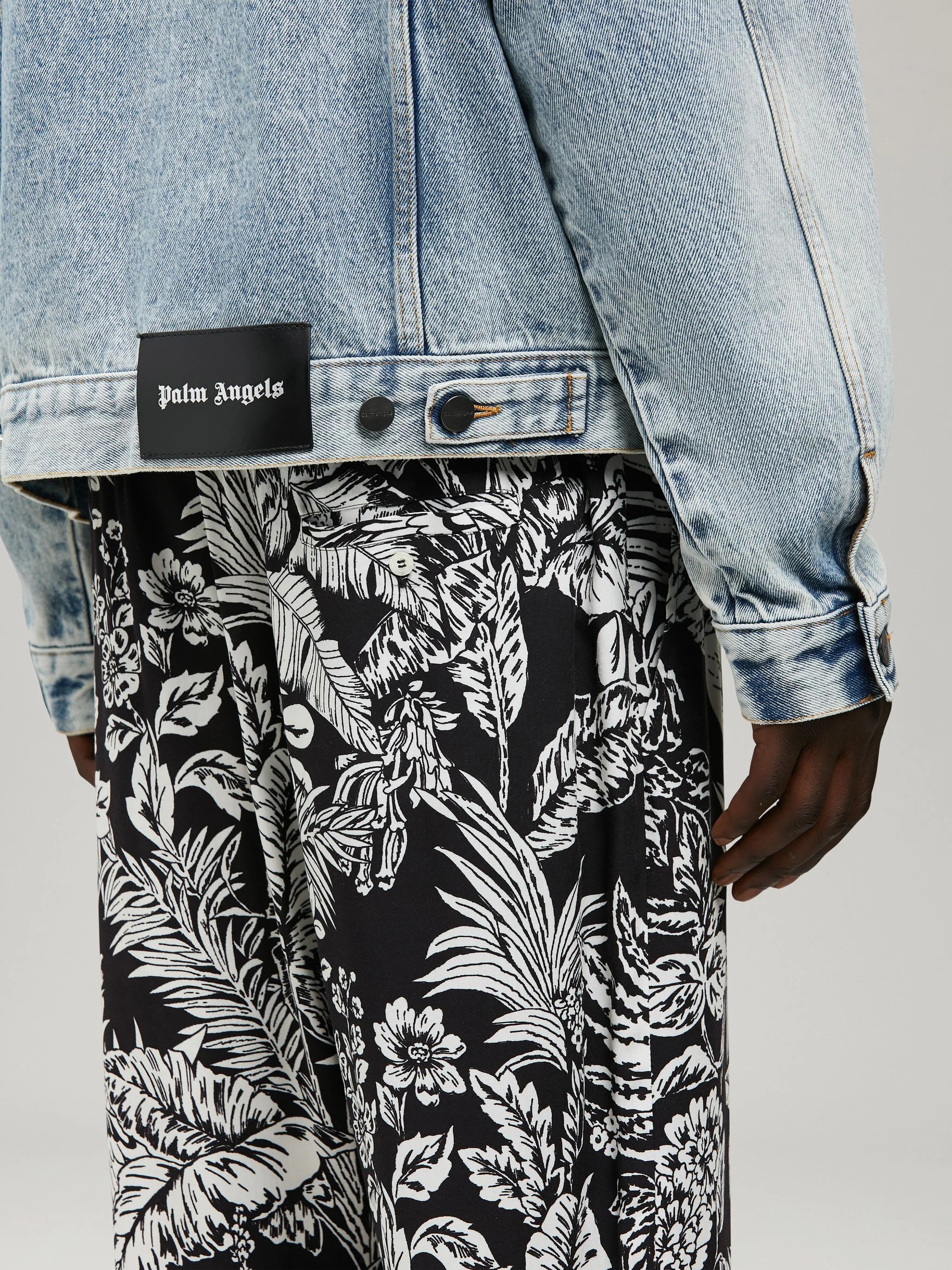 CURVED LOGO DENIM JACKET - 6
