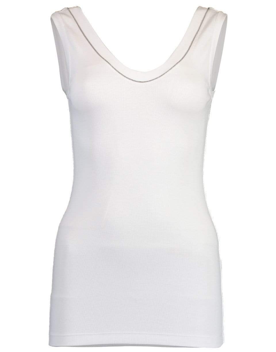 Monili Trim Tank - White - 1