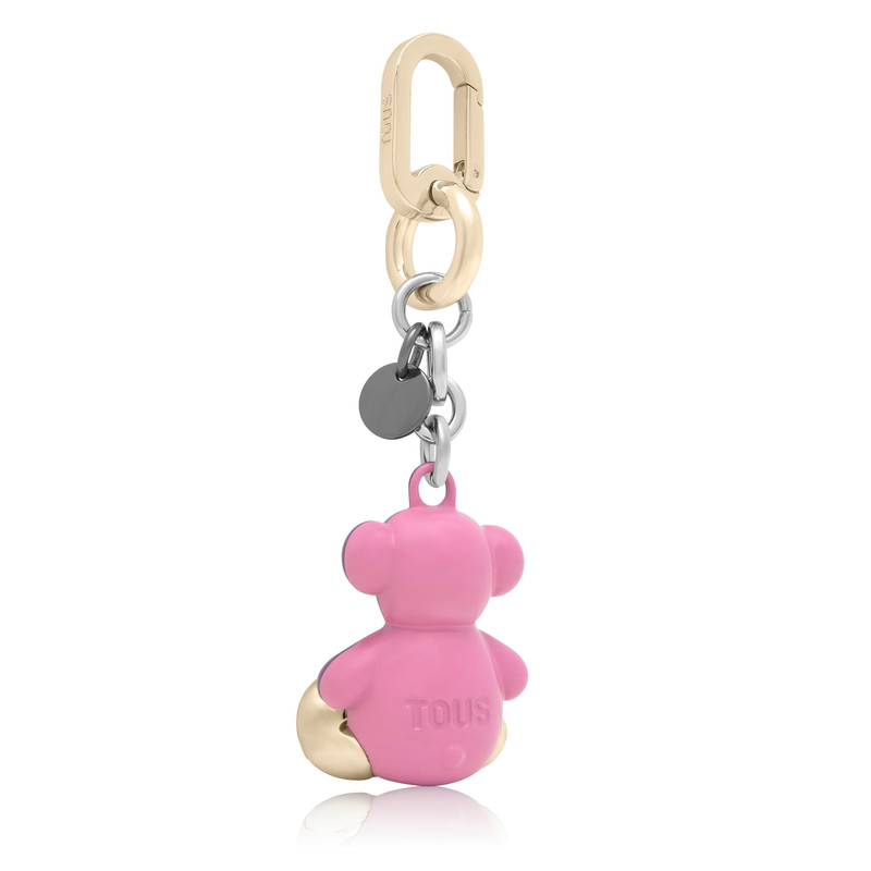 TOUS Lilac and pink metal Key ring Bold Bear outlook