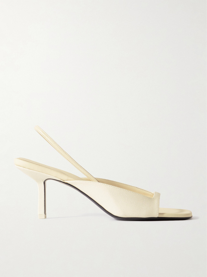 Kamui Leather-trimmed Cady Slingback Sandals 1