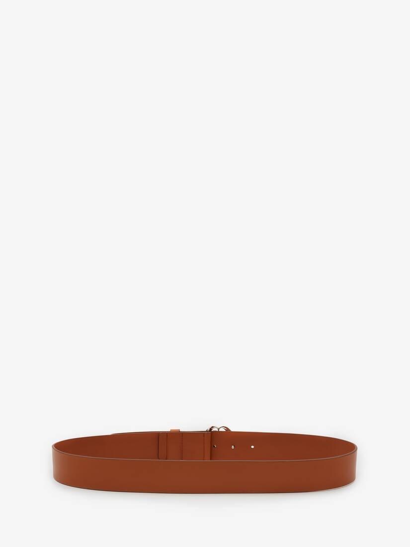 Seal Logo Belt in Tan - 2