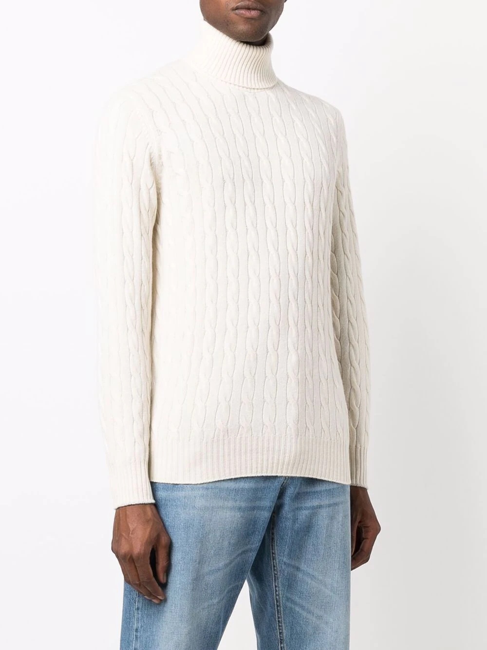 cable knit cashmere  jumper - 3