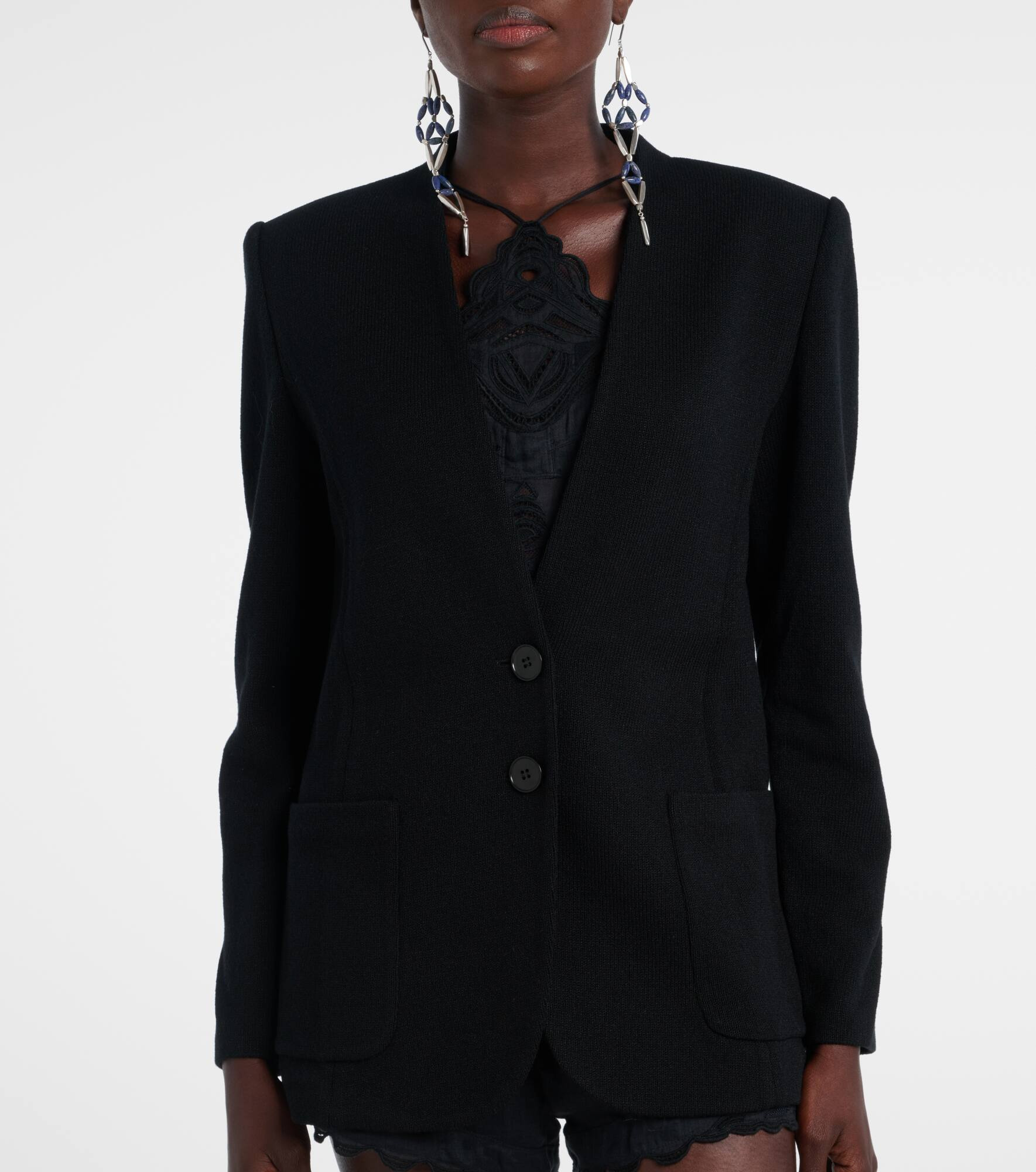 Olivia wool-blend jacket - 6