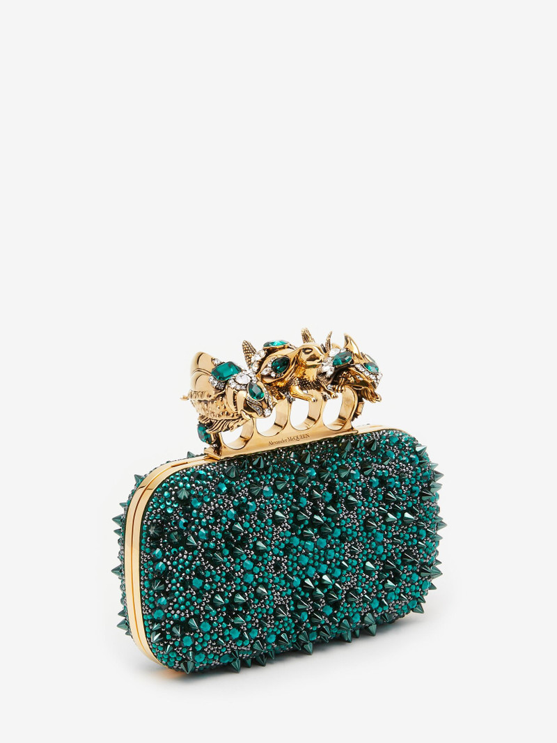 Alexander McQueen Women's Bosch Knuckle Clutch in Emerald outlook