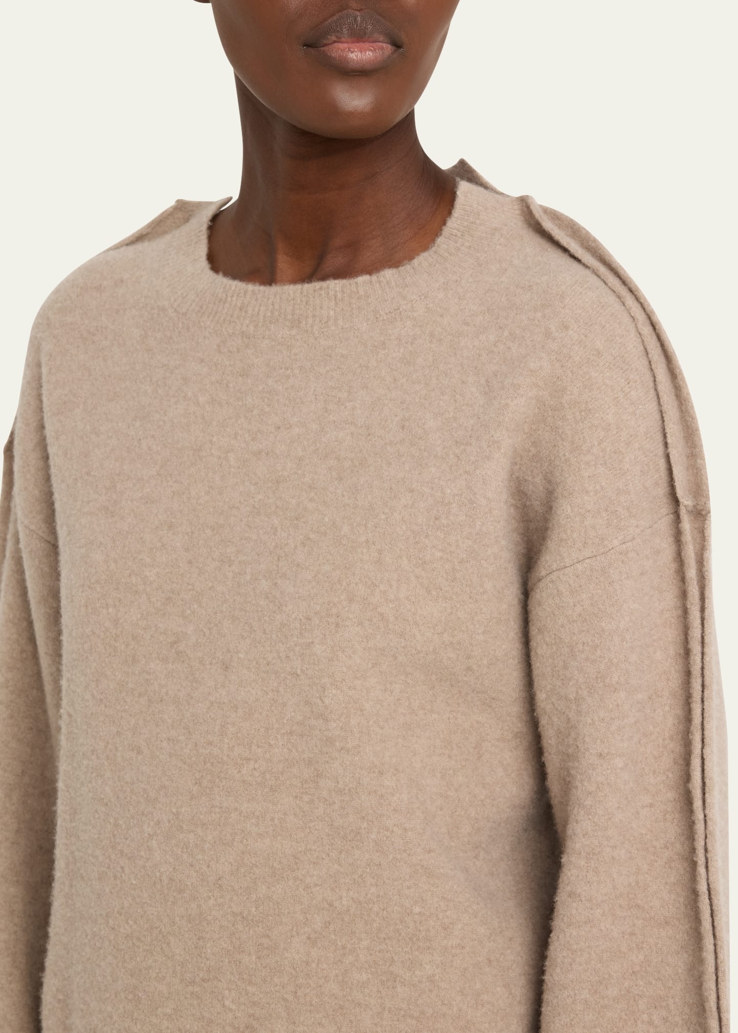 Sculpted Merino Wool Pullover - 5
