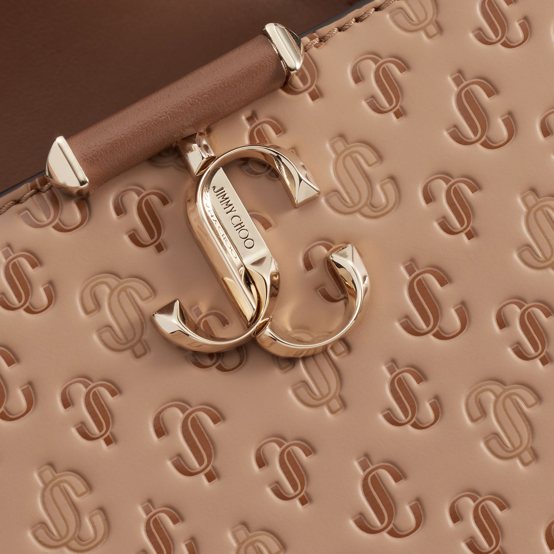 Varenne Top Handle M
Caramel JC Monogram-Print and Leather Top Handle Bag - 6