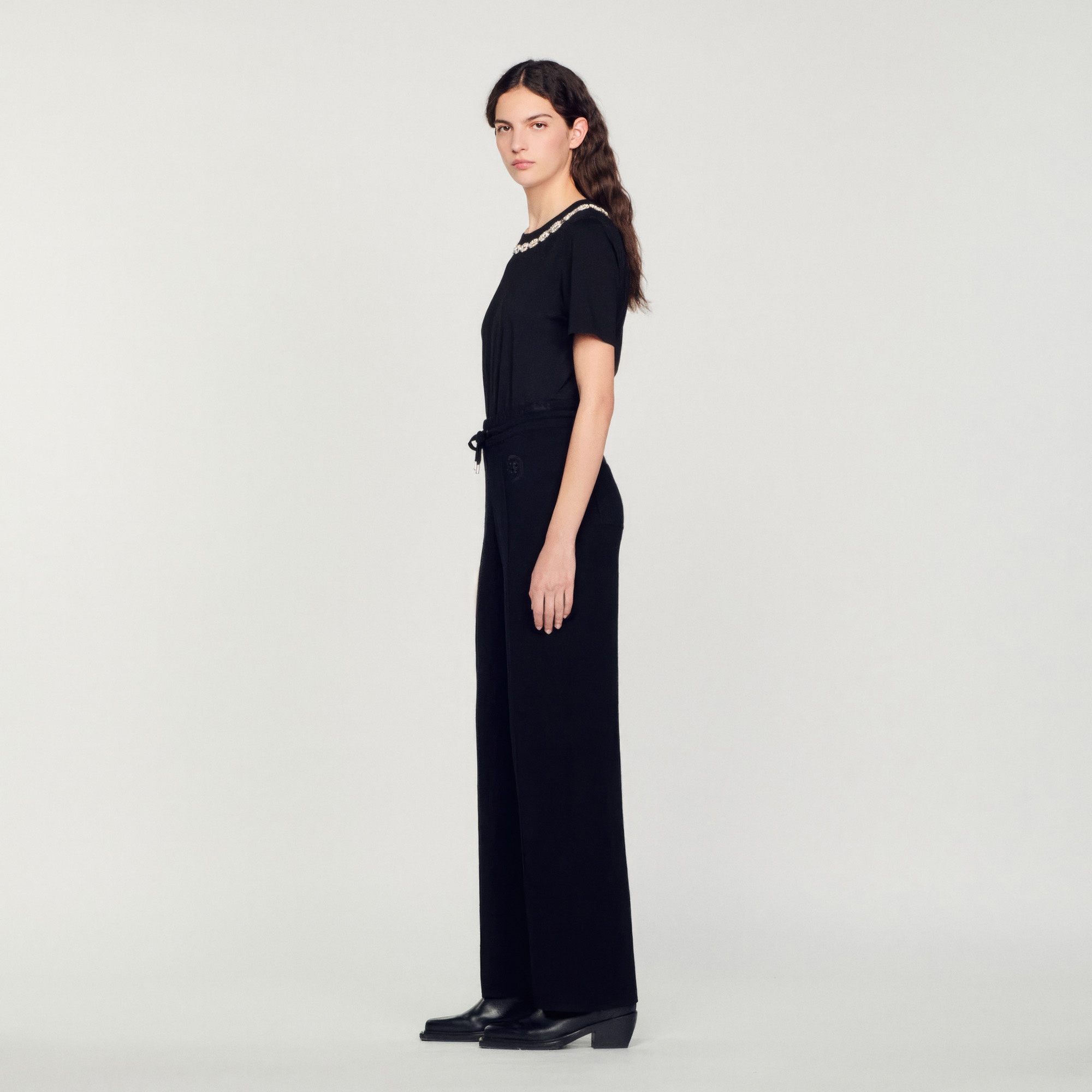 Knitted straight-leg pants - 7