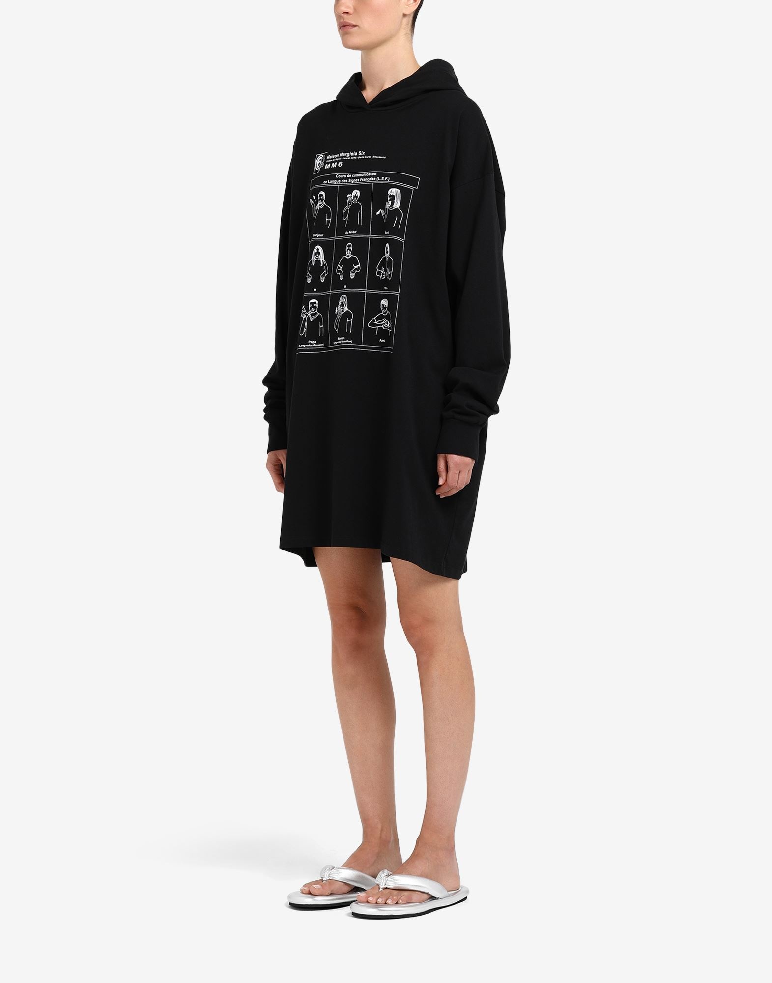 Sign language hoodie dress - 5