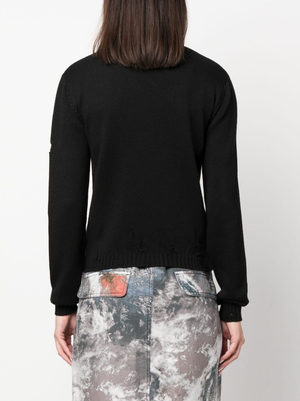 Cringe Sweater distressed-effect jumper - 4