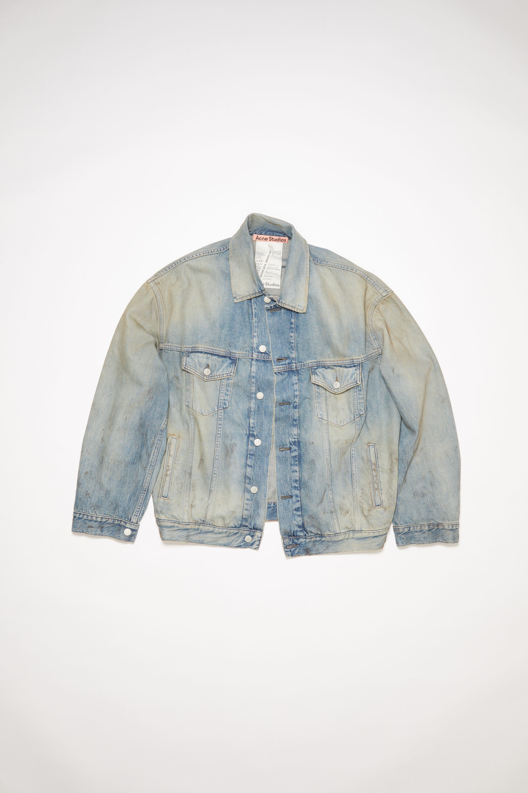 Oversized fit denim jacket - Light blue - 7