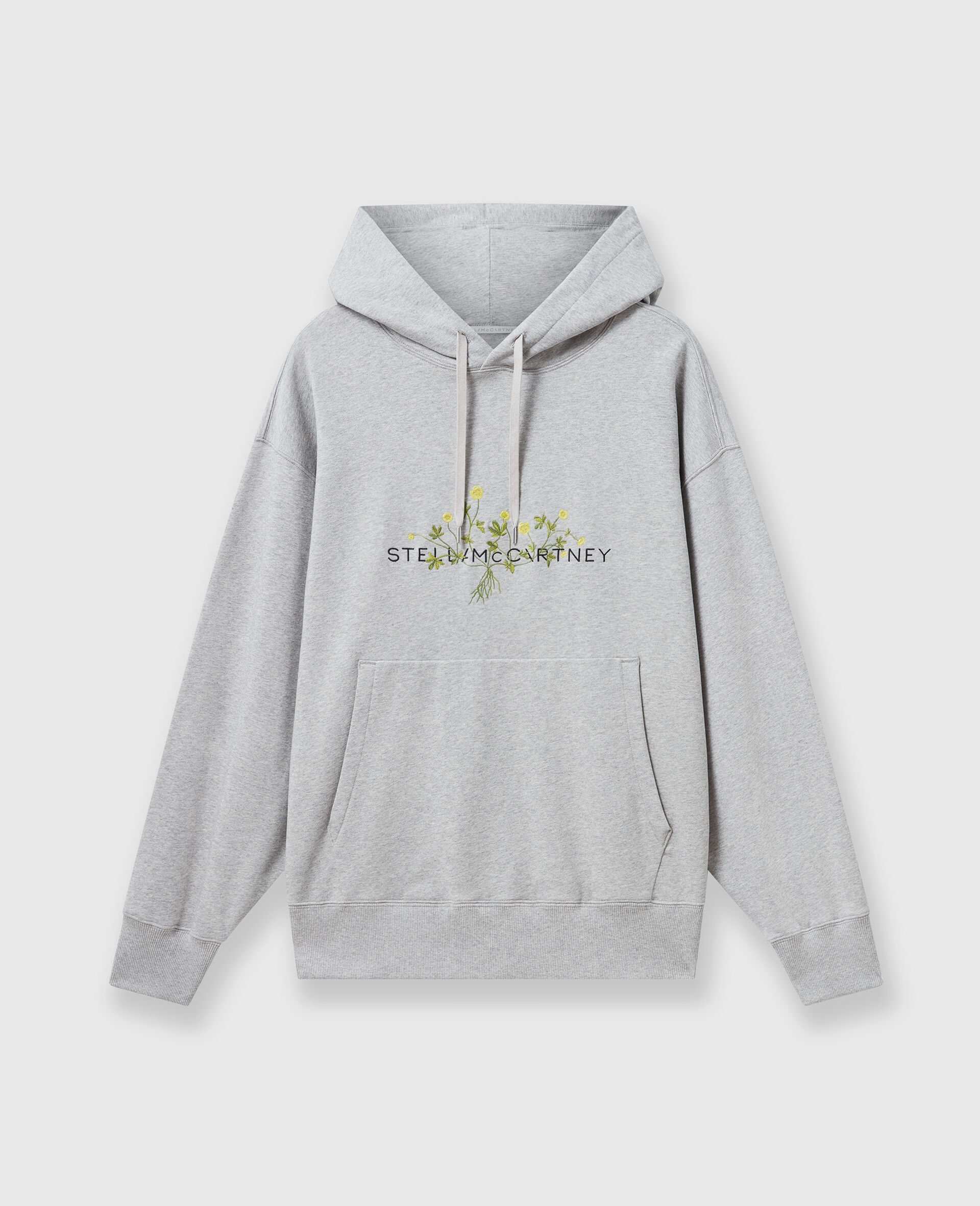 Floral Embroidered Logo Hoodie - 1