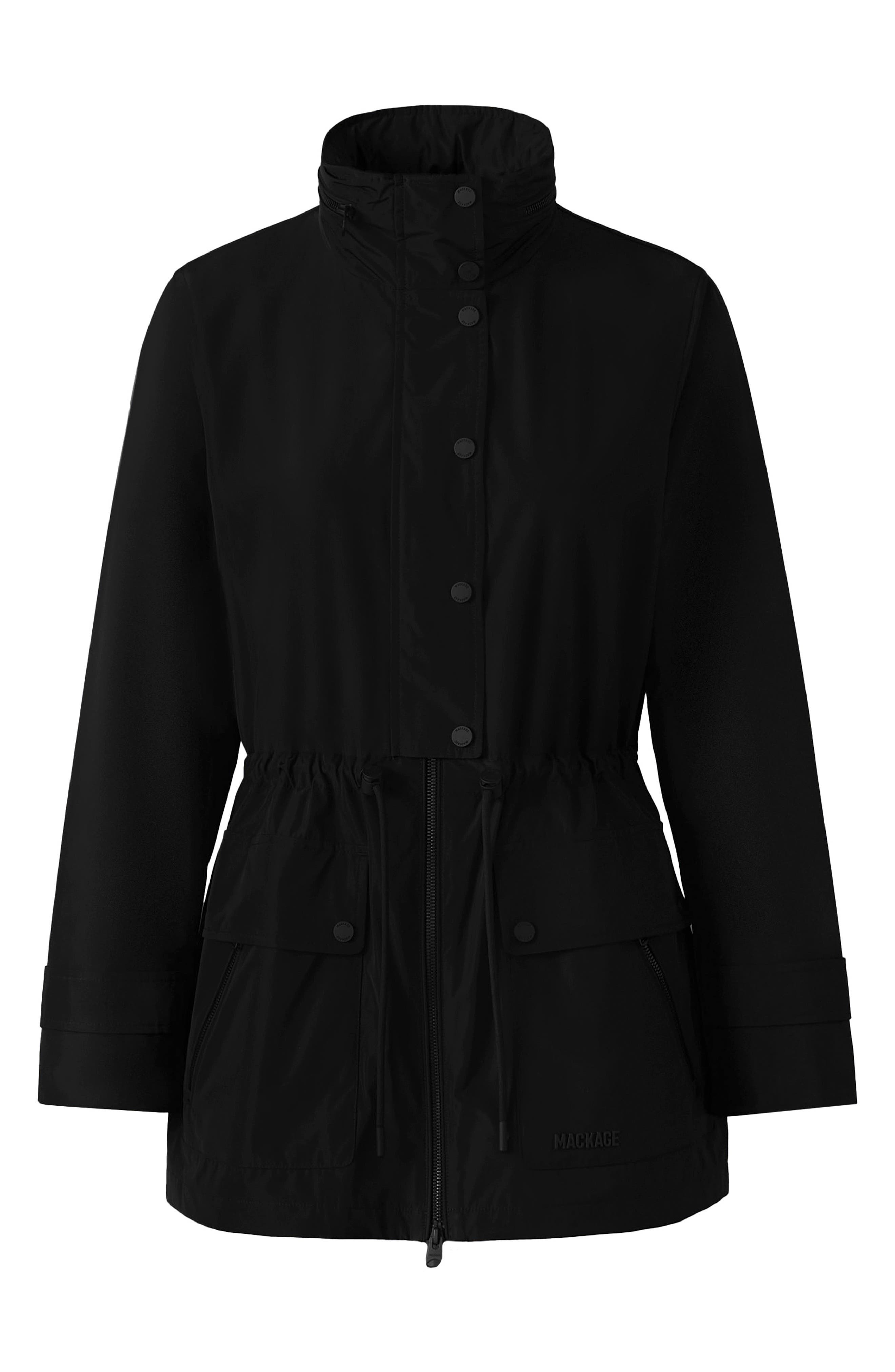 Mackage Keryn Hooded Rain Jacket in Black at Nordstrom - 4