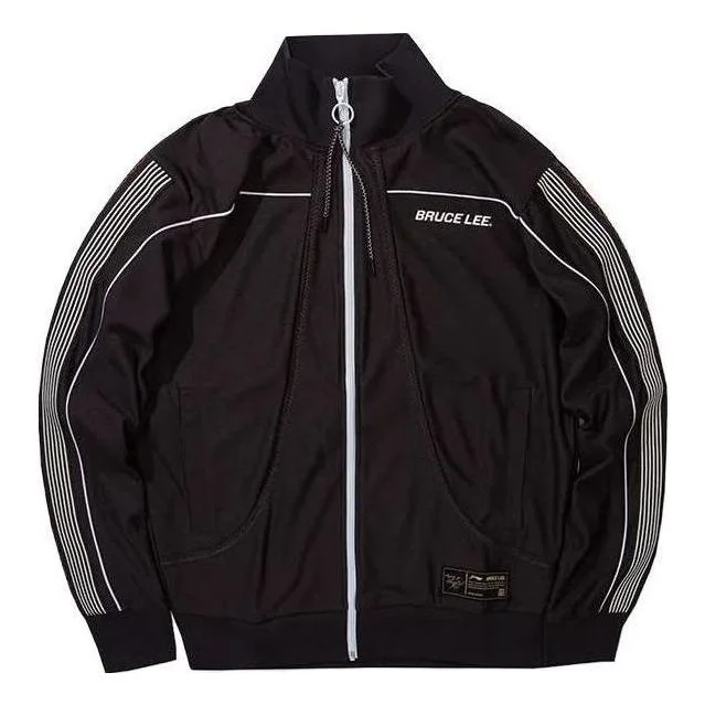Li-Ning x Bruce Lee Graphic Jacket 'Black Grey' AFDR985-3 - 1