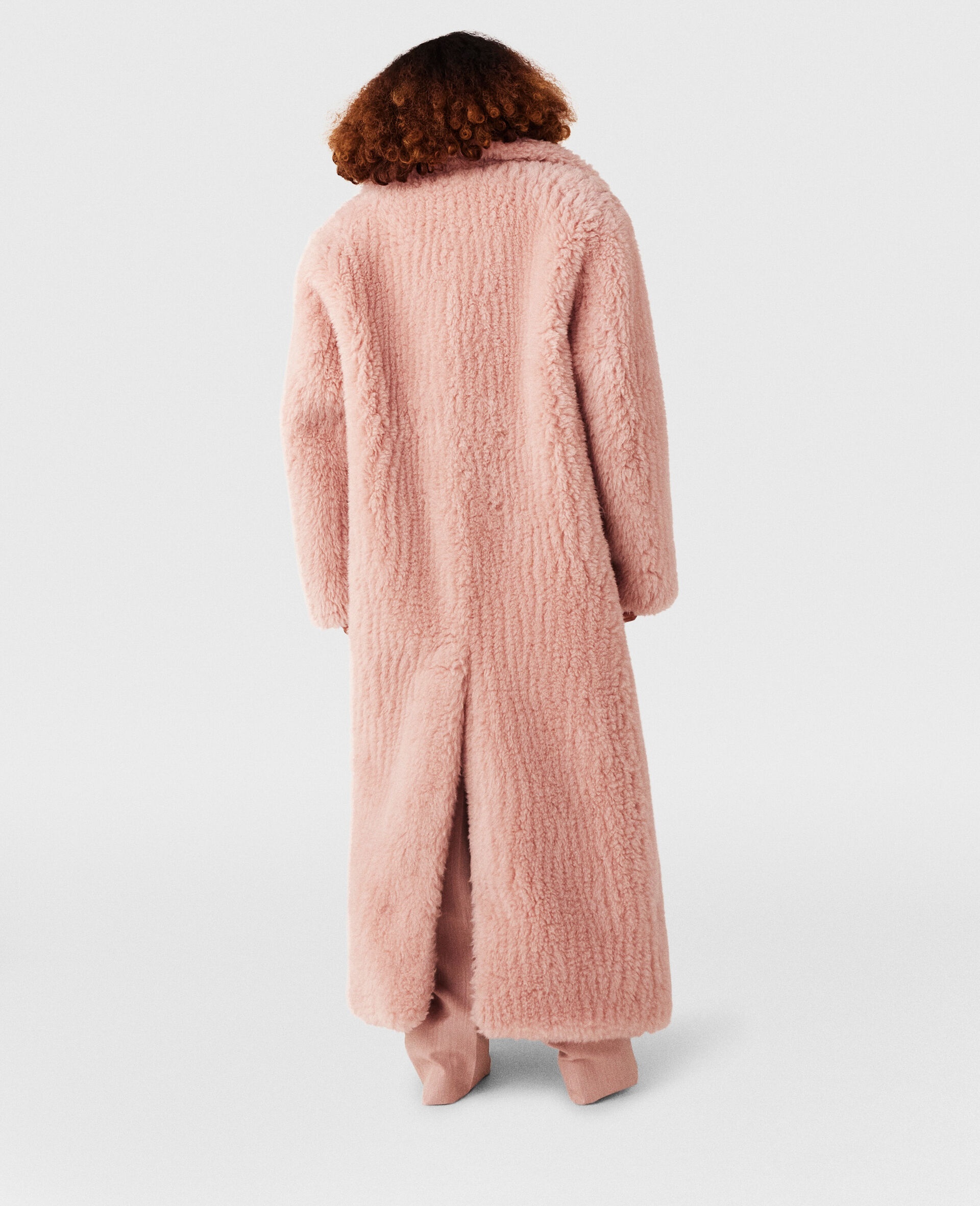 Oversized Plush Teddy Long Coat - 5