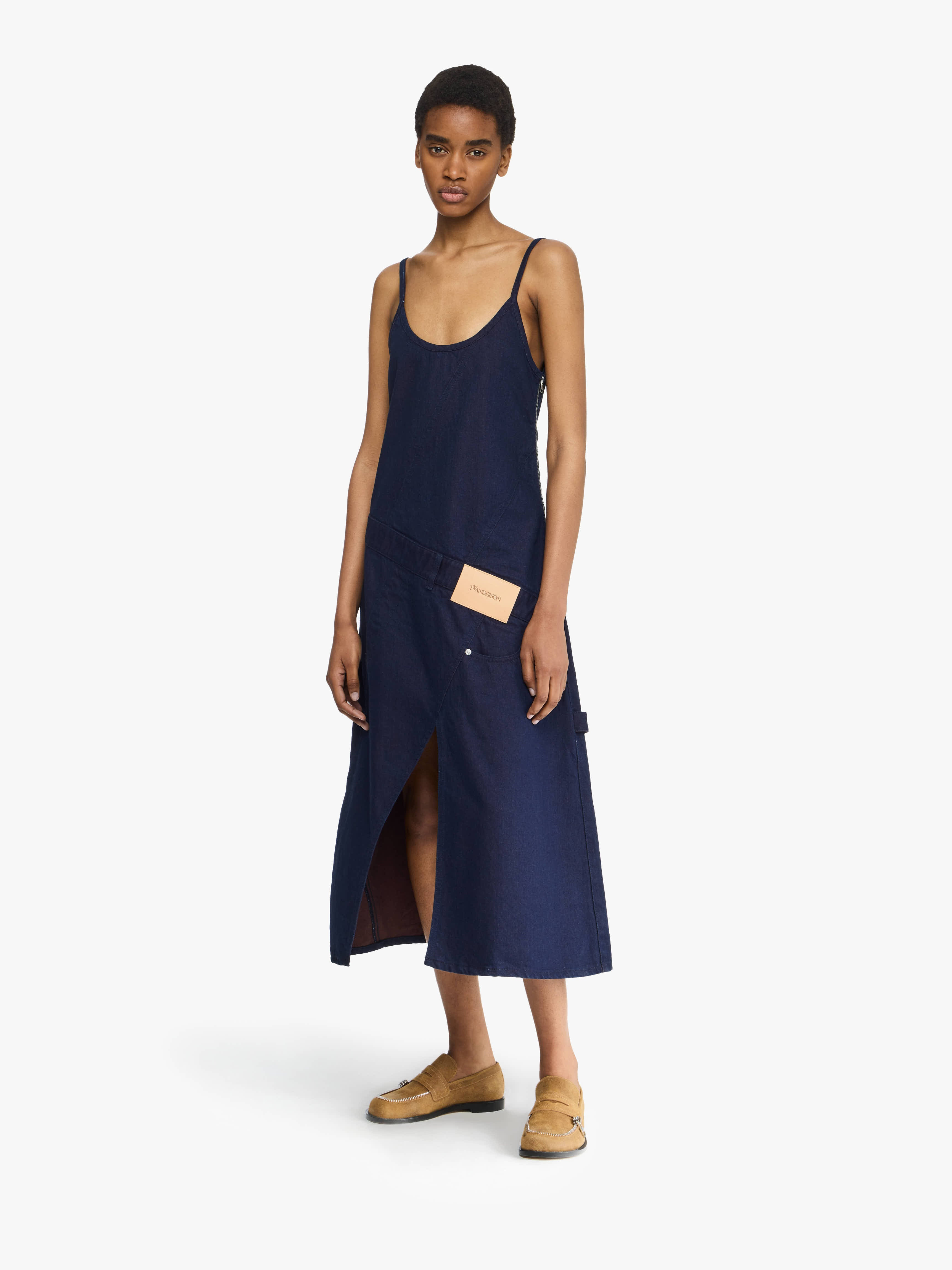 TWISTED DENIM WORKWEAR DRESS - 2