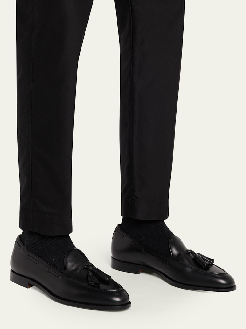 Loro Piana Men's Serge Walk Heritage Leather Tassel Loafers outlook