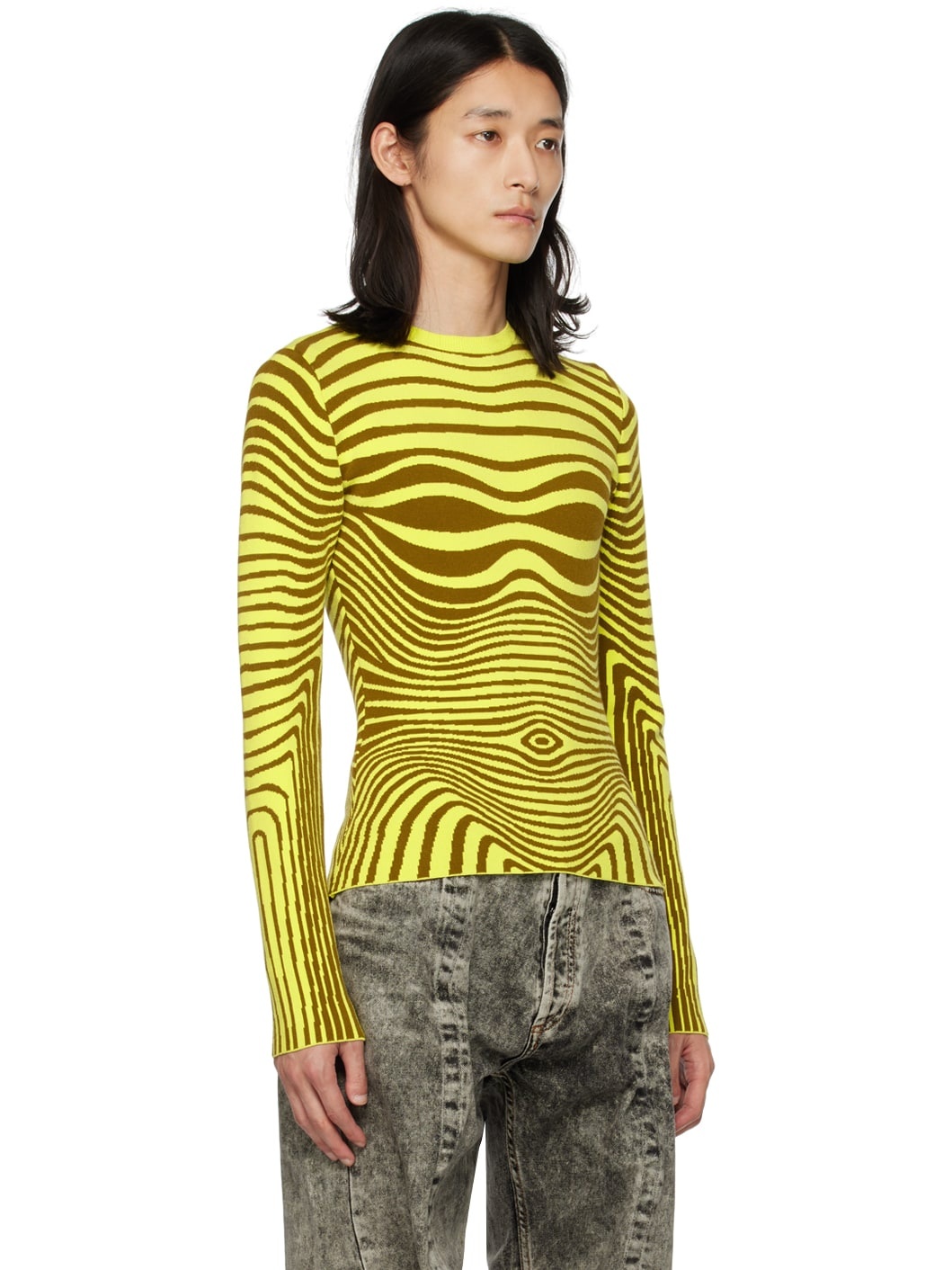 Green Body Morphing Sweater - 2
