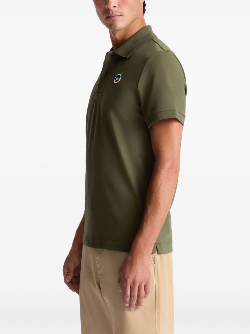 pique-cotton polo shirt 4