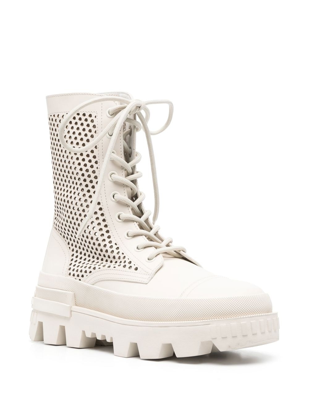 perforated lace-up boots - 2
