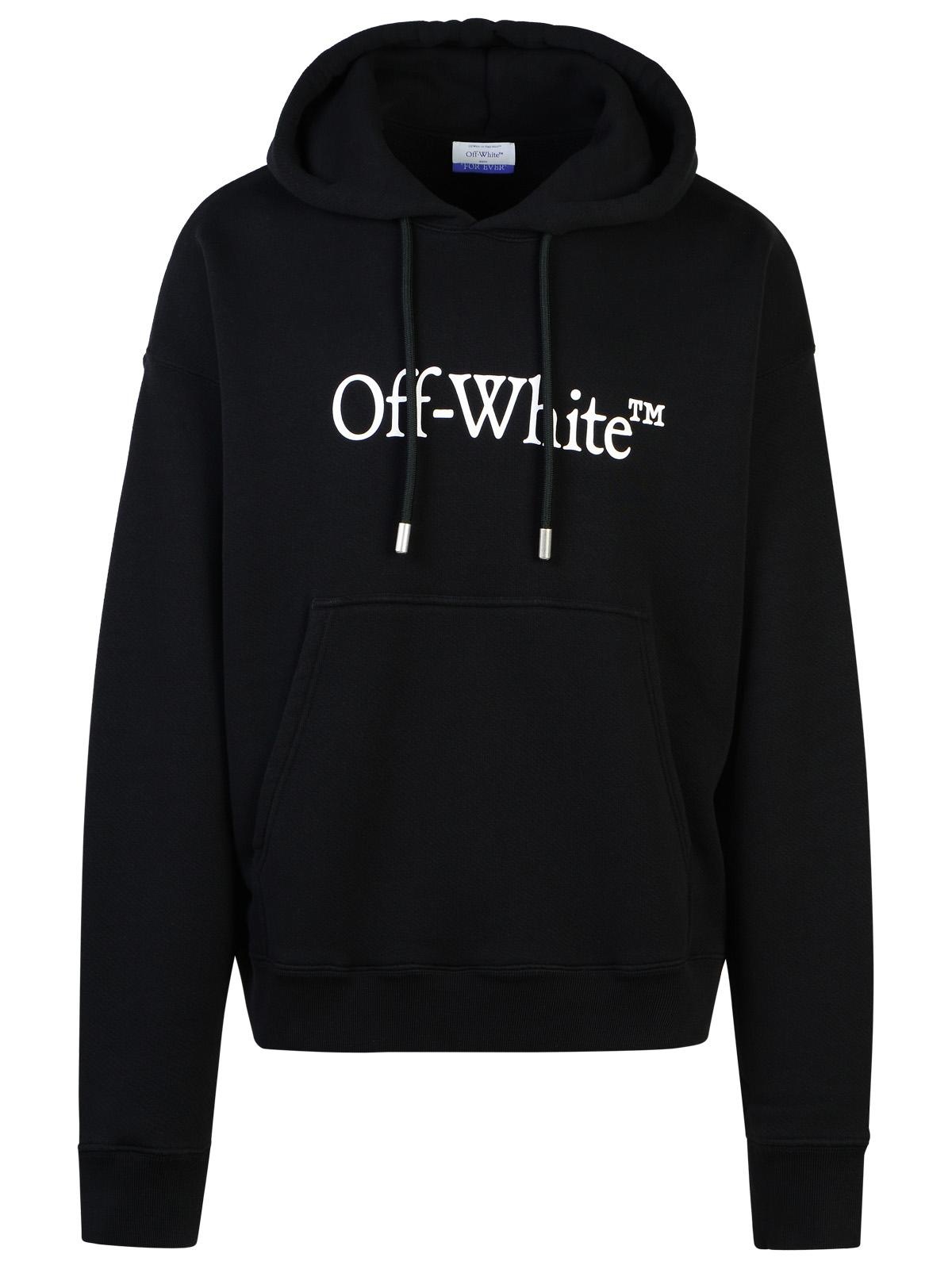 Off-White 'Big Bookish' Black Cotton Hoodie Men - 1