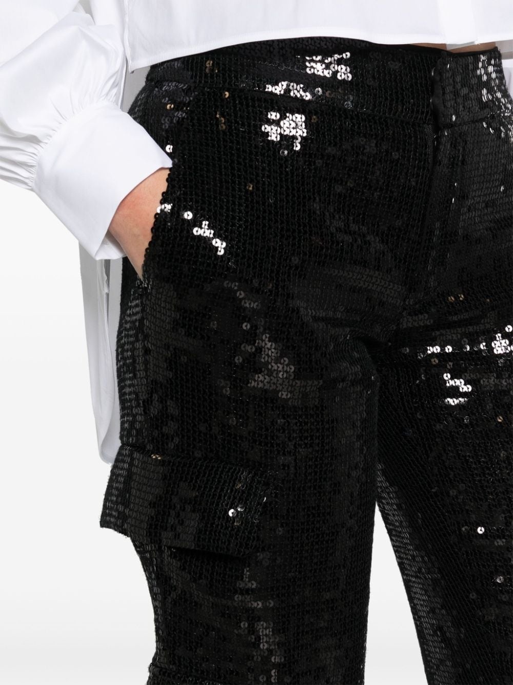 Hayes sequinned cargo pants - 5