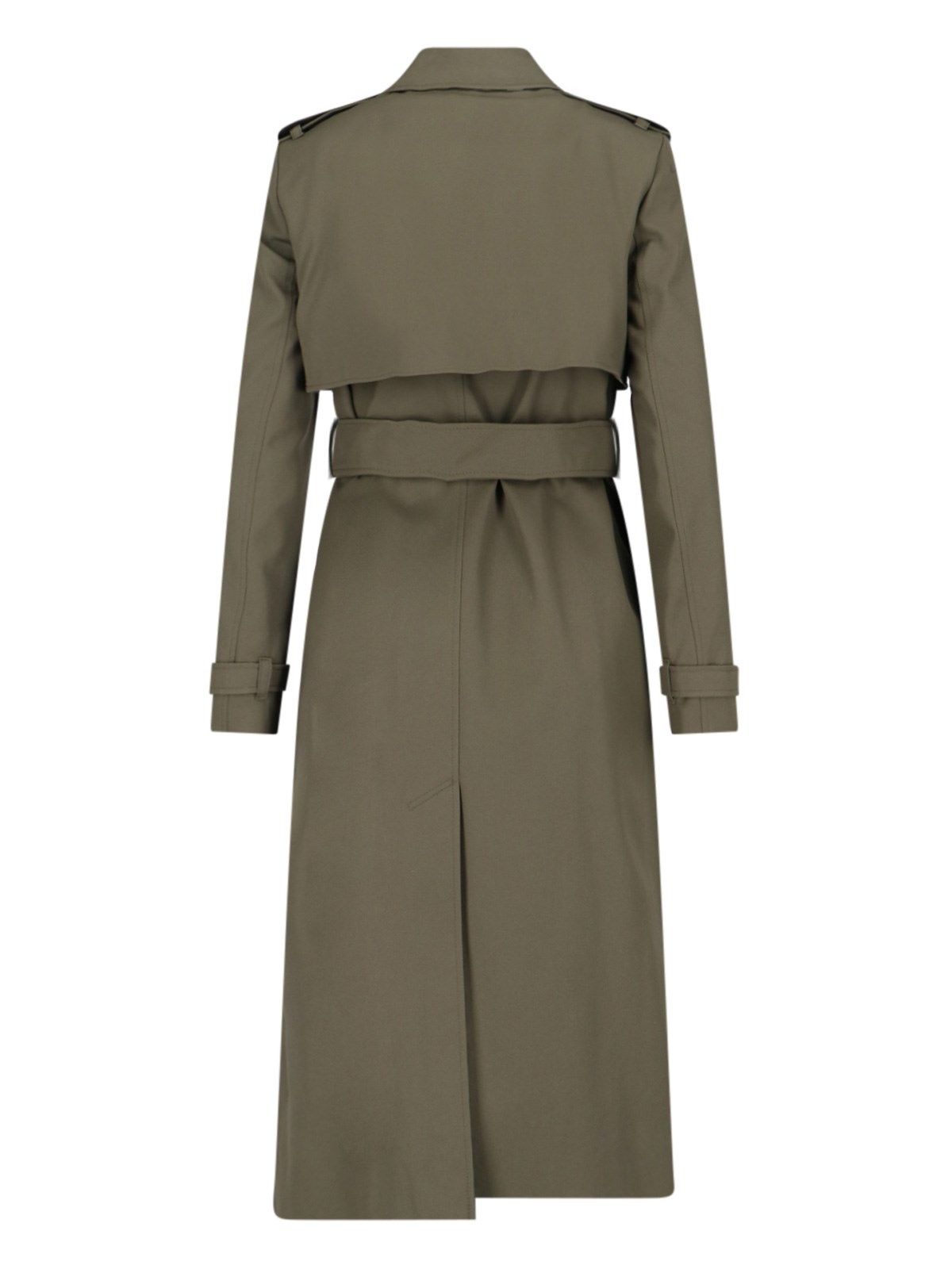 DOUBLE-BREASTED MIDI TRENCH COAT - 2