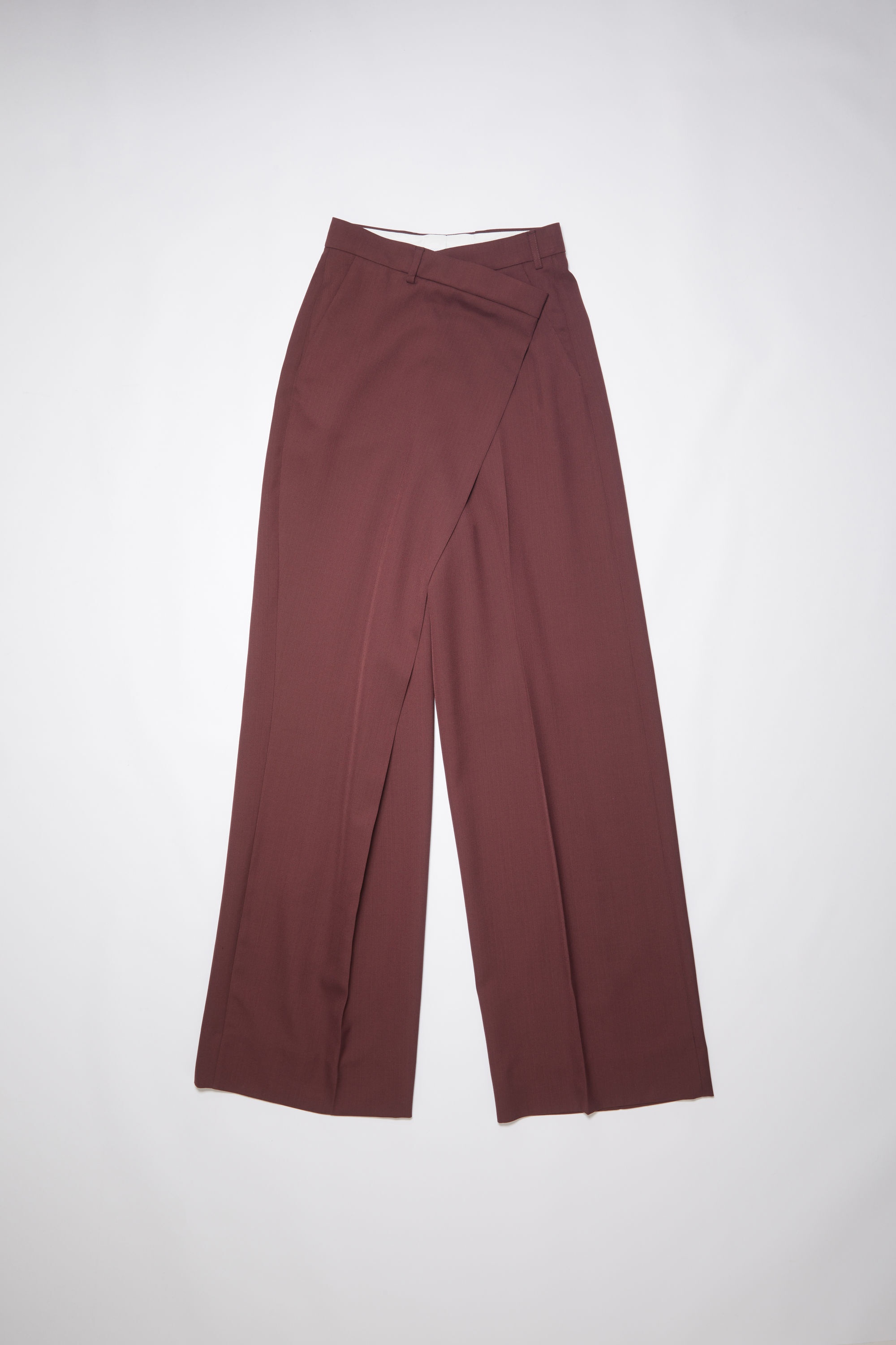 Tailored wrap trousers - Aubergine purple - 1