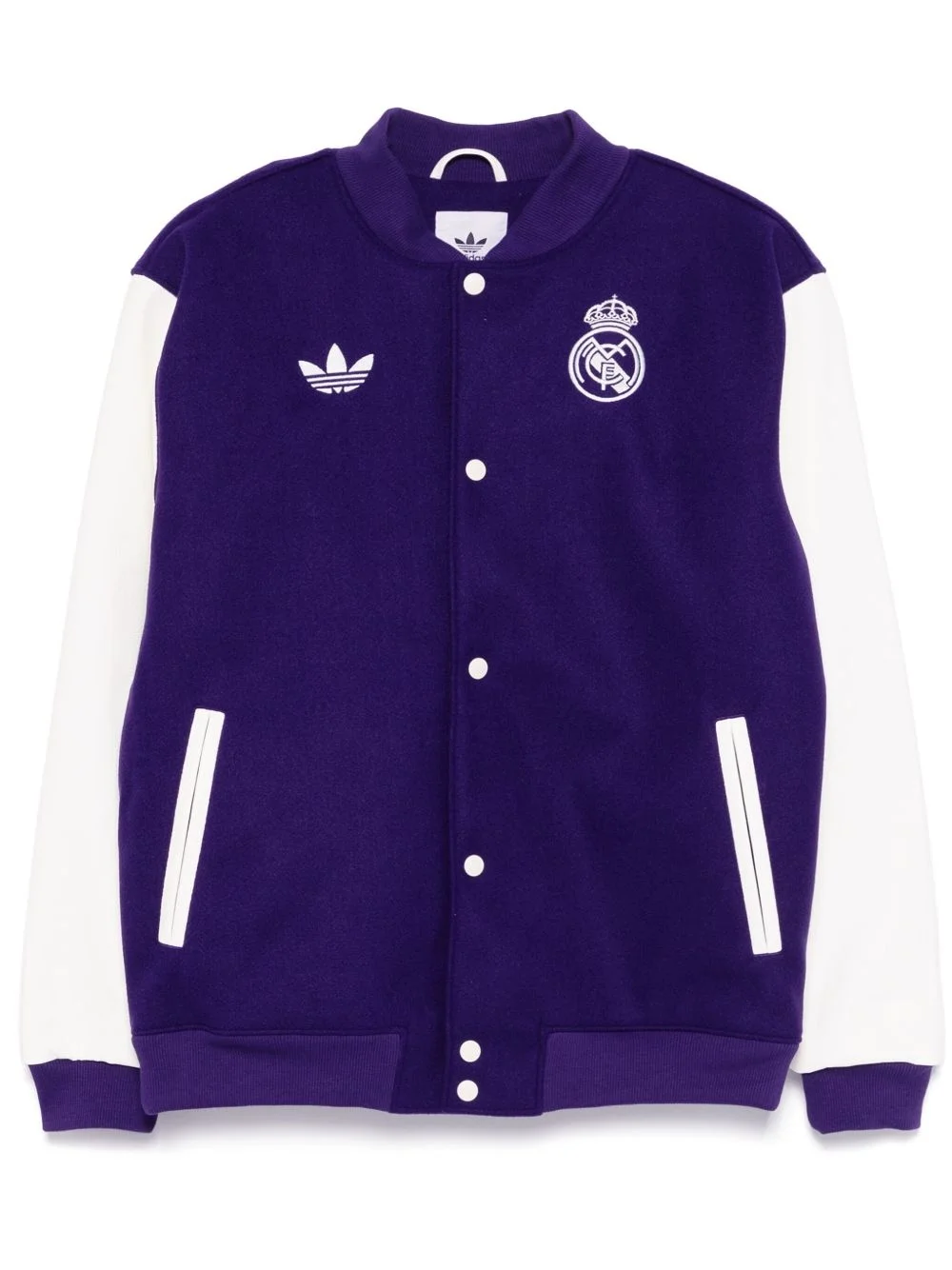 Trefoil-embroidered bomber jacket - 1