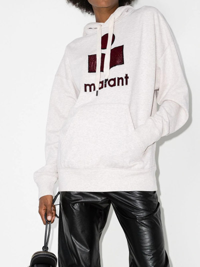 Isabel Marant Étoile Mansel metallic logo  hoodie outlook