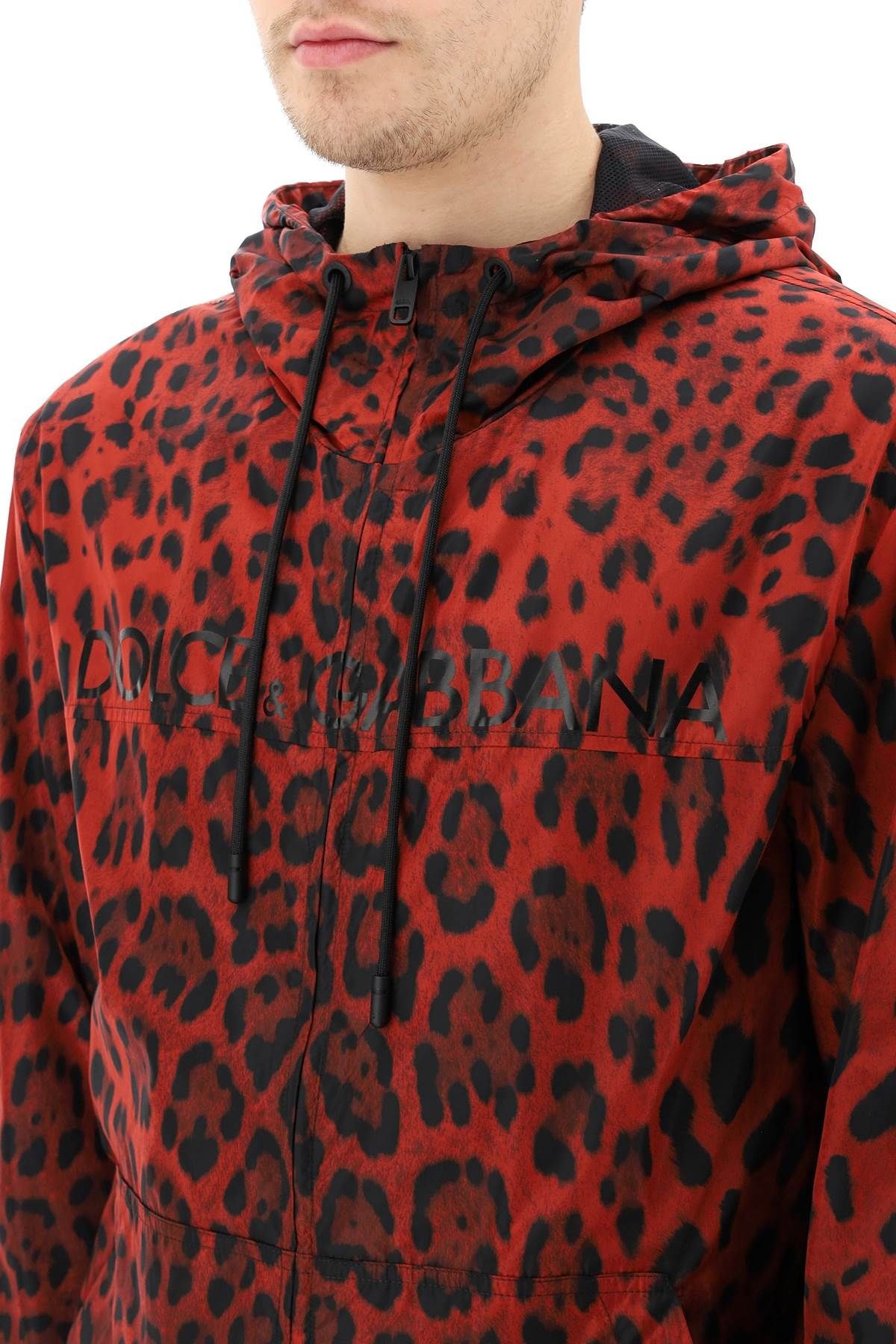 LEOPARD PRINT NYLON BLOUSON - 5