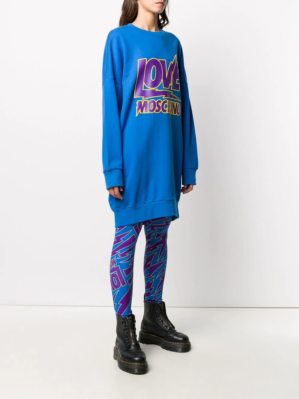 oversize logo print sweatshirt - 3