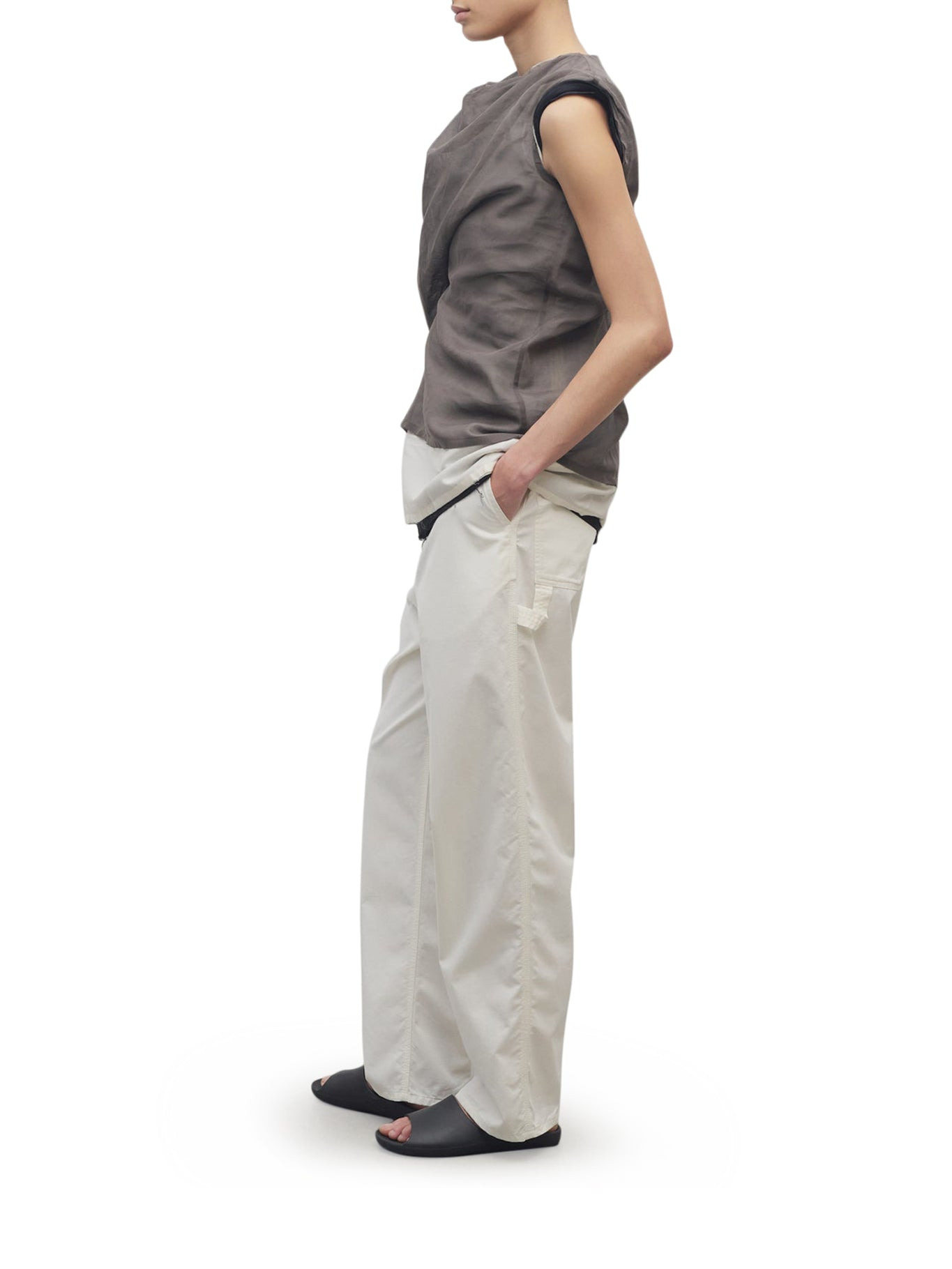 SHARKA COTTON AND CASHMERE TROUSERS - 4