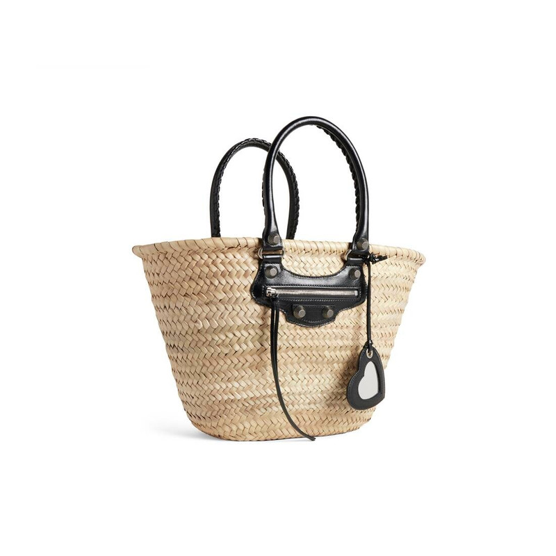 BALENCIAGA Women's Le Cagole Medium Basket  in Natural outlook