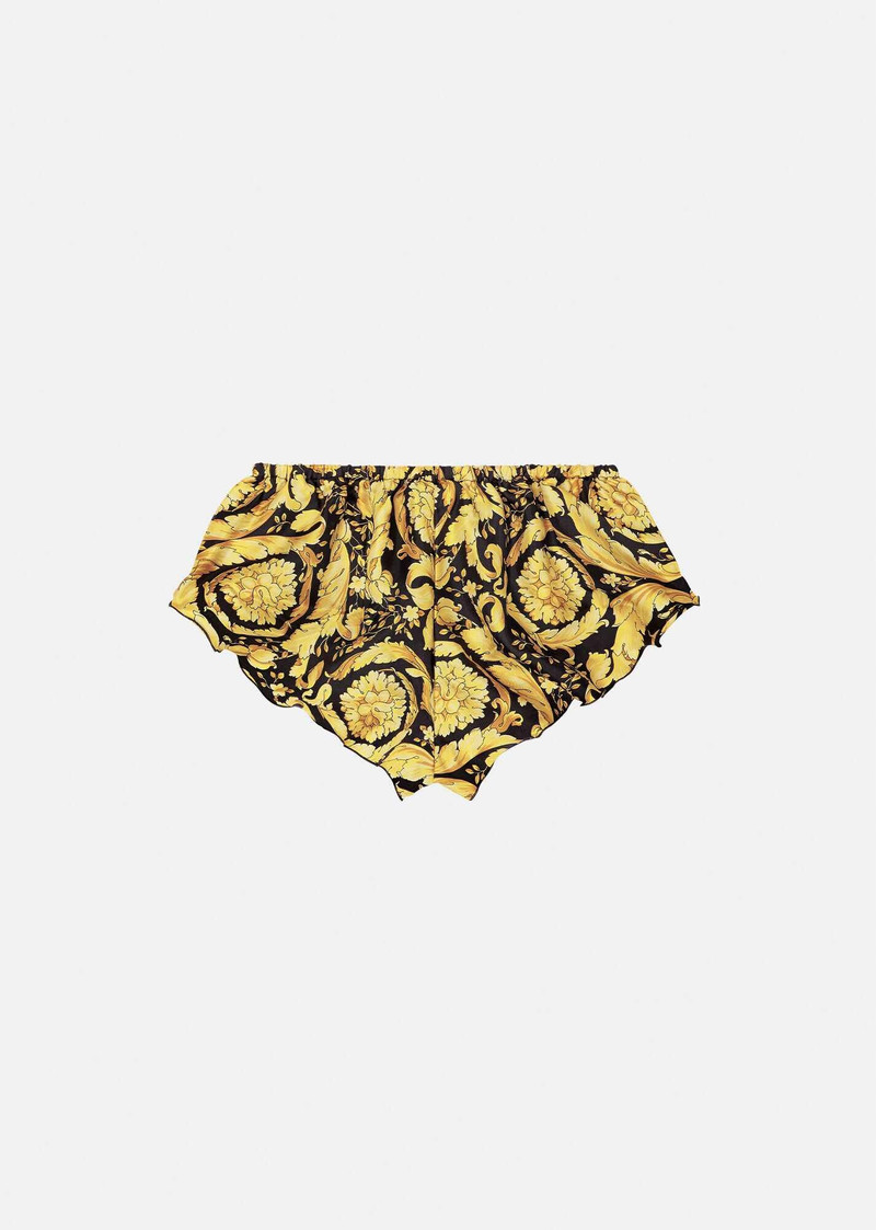 Barocco Print Silk Briefs 3