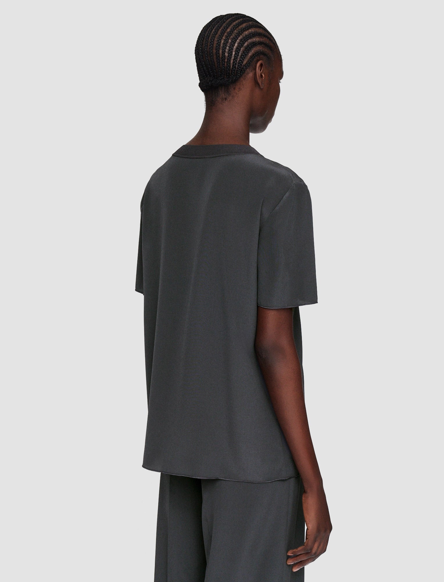 Silk Crepe de Soie Rubin Blouse - 4