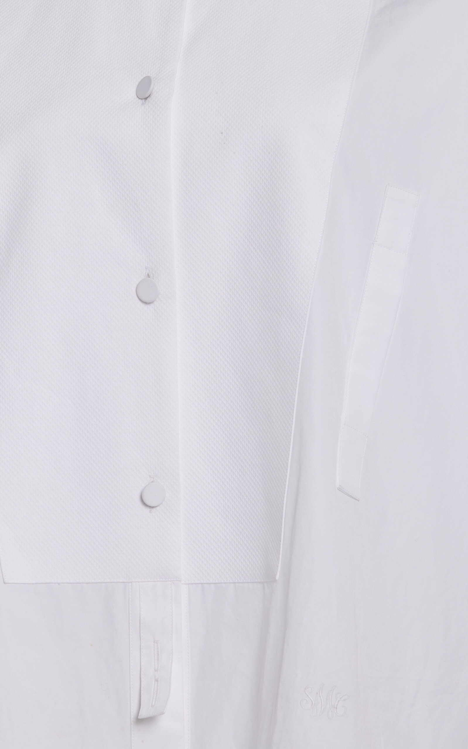 Plastron Cotton Shirt white - 4