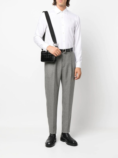 Alexander McQueen tapered houndstooth wool trousers outlook