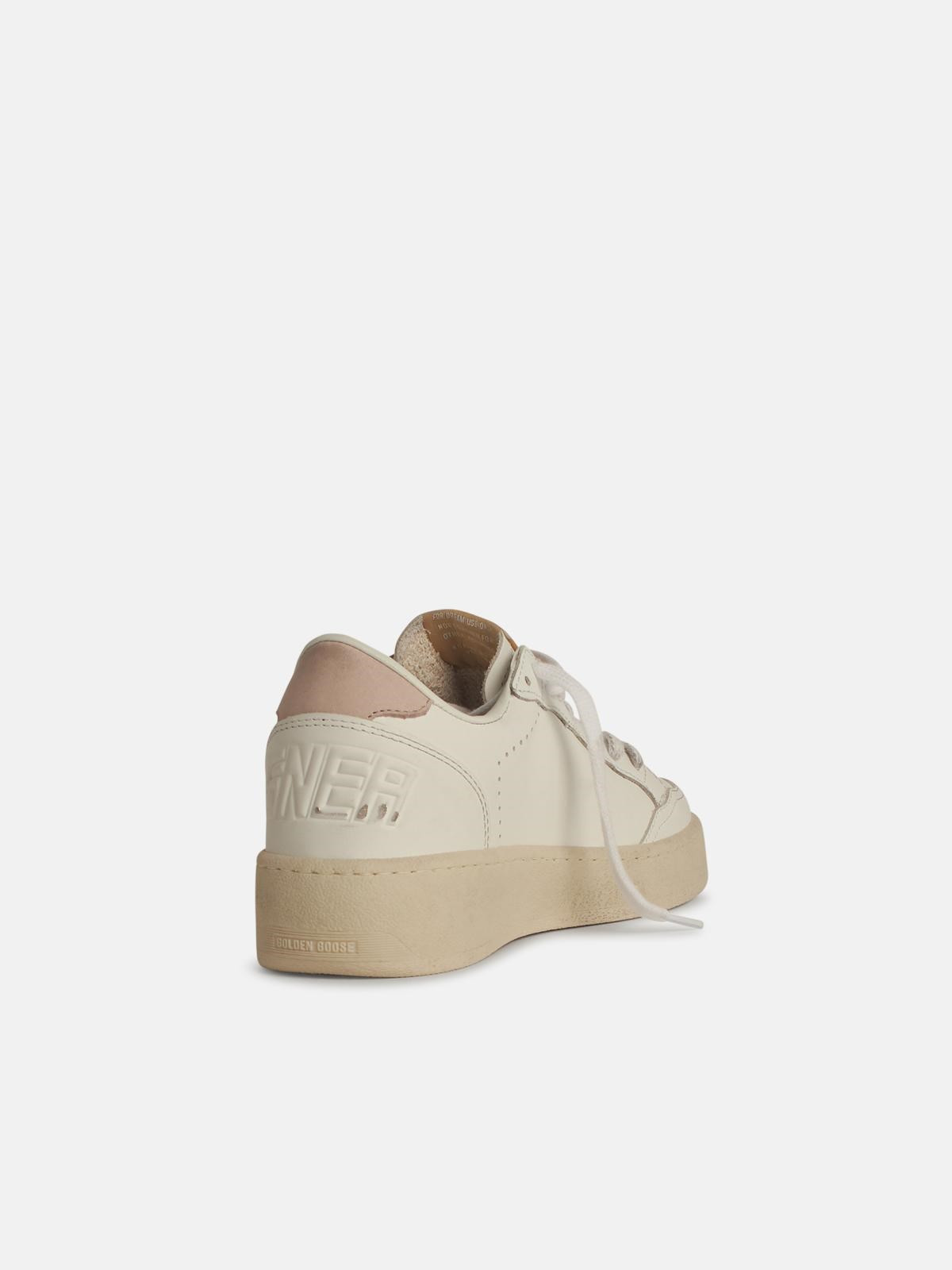 'BALL STAR 2' WHITE LEATHER SNEAKERS - 3