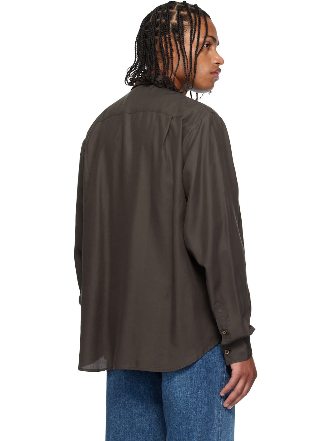 Brown Evening Shirt - 3