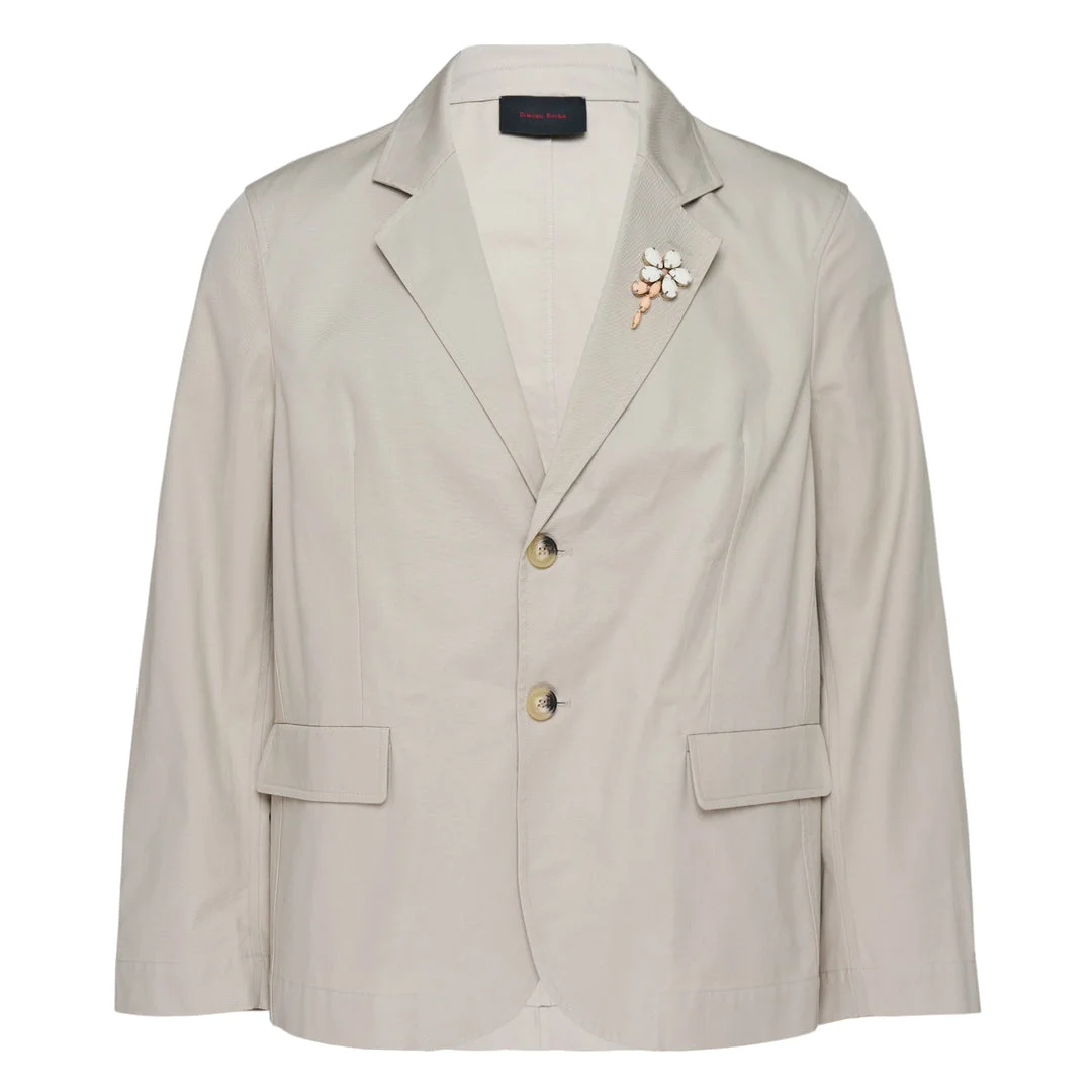 Relaxed Blazer With Embroidered - 1
