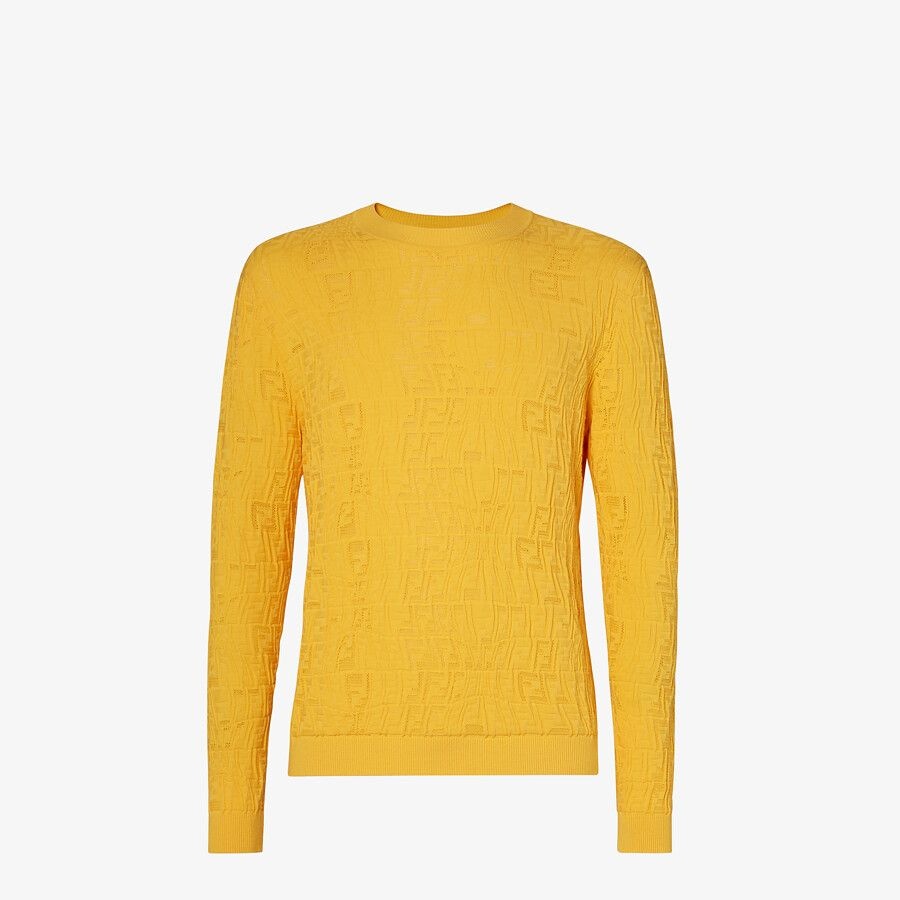 Yellow viscose jumper - 1