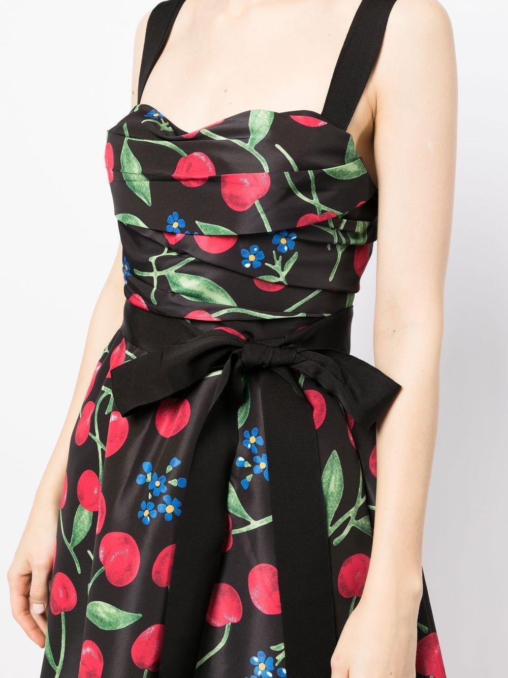 all-over cherry-print dress - 5