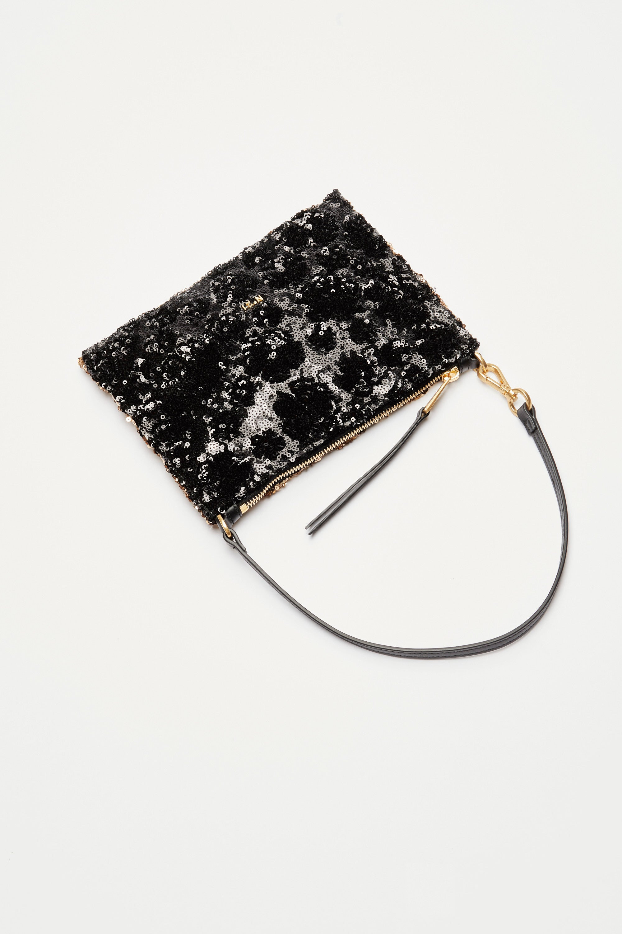 TWO-TONE SEQUIN SHOULDER BAG - 3