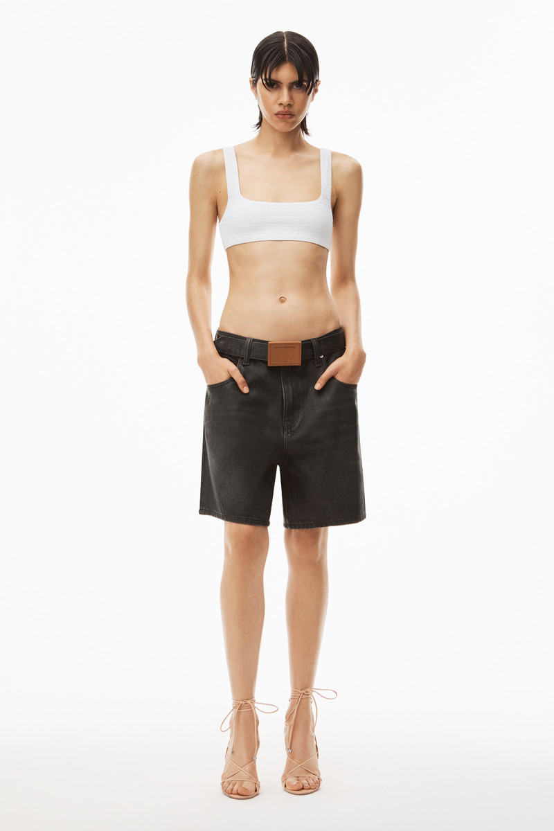 Alexander Wang BIKINI TOP IN TEXTURED JACQUARD JERSEY outlook