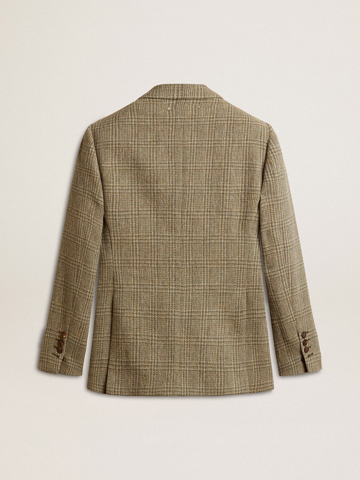 Women's double-breasted blazer in Shetland wool - 2