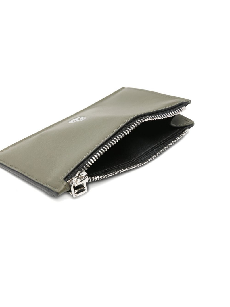 Skull-detail zip card holder 3